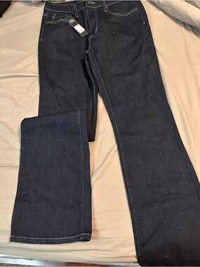 Fashion Nova Dark Indigo Straight Leg Jeans